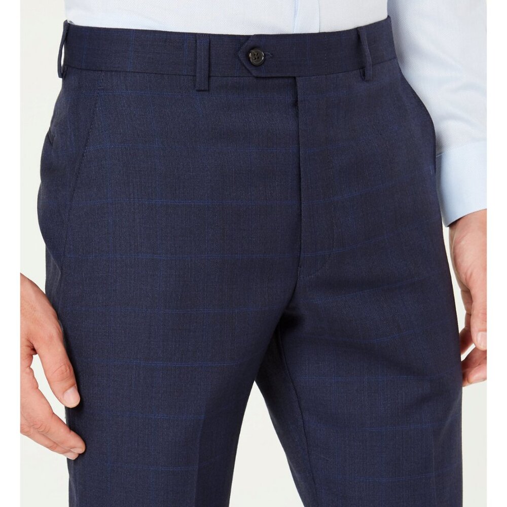 LAUREN by Ralph Lauren Men's Classic Fit Ultra Flex Stretch Flat Front Suit Pant - Picture 5 of 9
